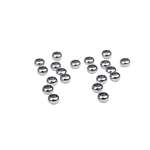 KOCKSHION 20 Stück Teiliges Edelstahlperlen Durchmesser Große Lochperlen mit Loch Runde DIY Schmuckperlen für Armbänder Halsketten Ohrringe Silberfarbene Kreative Bastelperlen Zubehör KOCKSHION 20 Stück Teiliges Edelstahlperlen Durchmesser Große Lochperlen mit Loch Runde DIY Schmuckperlen für Armbänder Halsketten Ohrringe Silberfarbene Kreative Bastelperlen Zubehör von KOCKSHION