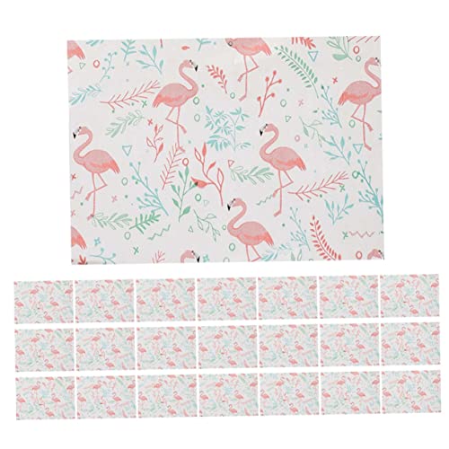 KOCKSHION 200blätter Bonbonpapier Mit Flamingo-muster Für Schokolade Lebensmittelverpackungspapier Gebäckverpackungspapier Für Bonbons Und Süßigkeiten von KOCKSHION