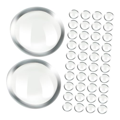 KOCKSHION 200 Stück Klarglasperlen Aquarium Ornamente Glaskiesel Vasen DIY Bastelperlen Blumentopf Steindekore Aquarium Stein Layout Dekore von KOCKSHION