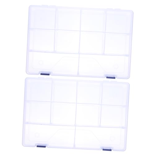 KOCKSHION 2stücke Aufbewahrungsbox Aus Transparentem Durchsichtige Box Für Federmäppchen Transparente Organizer-Box Für Schmuck Und Ornamente Boxen Mit Durchsichtigem Deckel von KOCKSHION