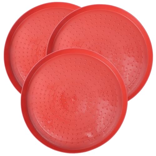 KOCKSHION 3 Stück Teiliges Geflügelfuttertablett aus Robustem Kunststoff Futterplatte für Hühner Küken Gänse und Tauben Wetterfest Einfach zu Reinigen für Hausgebrauch KOCKSHION 3 Stück Teiliges Geflügelfuttertablett aus Robustem Kunststoff Futterplatte für Hühner Küken Gänse und Tauben Wetterfest Einfach zu Reinigen für Hausgebrauch von KOCKSHION