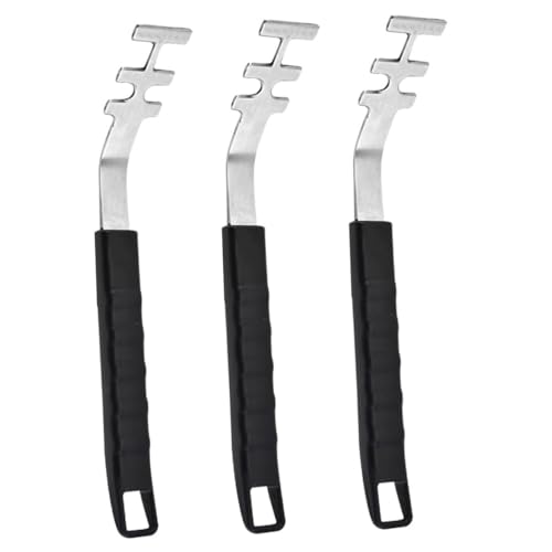 KOCKSHION 3 Stück Teiliges Grillrostheber aus Bbq Werkzeug für Sicheres Grillen ohne Verbrennungen für Outdoor Partys und Camping Hochtemperaturbeständig und Langlebig von KOCKSHION