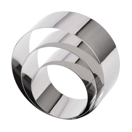 KOCKSHION 3Stücke Teiliges Mäuse Ring Runde Keksform für Mousse Kuchen und Kekse Back Gadget mit Verschiedenen für Kreative Backprojekte von KOCKSHION