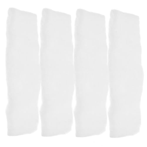 KOCKSHION 4 Stück Instant-Luftfritteusenfilter Ersatzfilter für Heißluftfritteusen Zubehör für Heißluftfritteusen Ölfilter für Fritteusen Filtersieb der Fritteuse Schwamm Weiß von KOCKSHION
