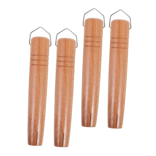 KOCKSHION 4 Stück Teiliges Universeller Holzgriff für Kochtöpfe Abnehmbarer Ergonomischer Griff für Milchpfannen Woks und Saucenpfannen Japanisch Inspiriertes Design von KOCKSHION