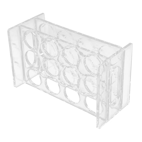 KOCKSHION 4Löcher Schnapsglas Halter Transparente Reihige Aufbewahrung für Schnapsgläser Bar Zubehör für Partys und Veranstaltungen Langlebig und Einfach zu Reinigen von KOCKSHION
