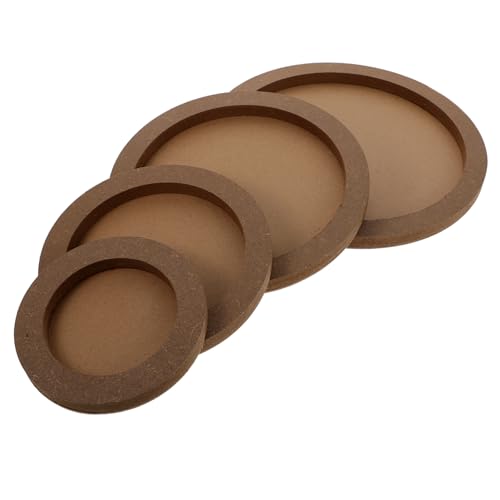 KOCKSHION 4stücke Kreativer DIY Holz Bilderrahmen Runder Acryl Rahmen Für Home Decoration Junge Mädchen Kreativität von KOCKSHION