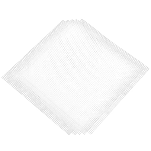 KOCKSHION 5 Stück Plastik Canvas Platten für Selbstgemacht Taschen Netzplatten zum Sticken Langlebig und Vielseitig Einsetzbar für Häkeltaschen und Handarbeiten von KOCKSHION