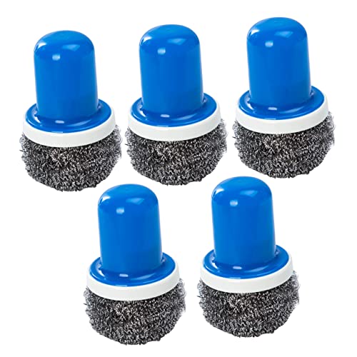KOCKSHION 5 Stück Topfbürsten mit Griff Multifunktionale Reinigungsbürste für Küche Geschirr und Töpfe Strapazierfähig und Rostfrei Blau KOCKSHION 5 Stück Topfbürsten mit Griff Multifunktionale Reinigungsbürste für Küche Geschirr und Töpfe Strapazierfähig und Rostfrei Blau von KOCKSHION
