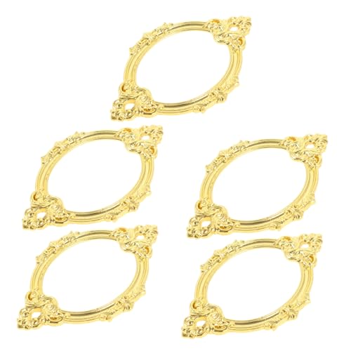 KOCKSHION 5 Stück Vintage Etikettenhalter Praktische Schubladenbeschriftung für Büro Schränke und Veranstaltungen Retro Design für Einfache Installation von KOCKSHION