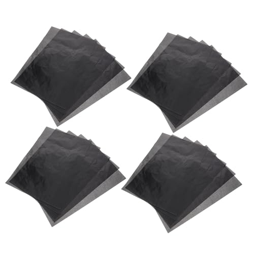 KOCKSHION 50 Blatt Graphit Transferpapier für Präzises Nachzeichnen Schwarzes Kohlepapier für Künstler und Holzprojekte Langlebig und Einfach zu Verwenden von KOCKSHION