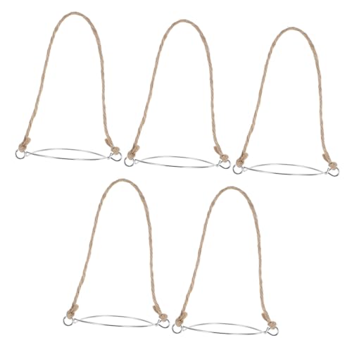 KOCKSHION 5st Einmachglas Griff Einmachglas Haken Einmachglasbecher Mit Henkel Einmachgläser Mit Drahtbügeln Griffe Aus Stahldraht Maurerbecher Mit Henkel Glasglocken Mit Draht Khaki Eisen von KOCKSHION