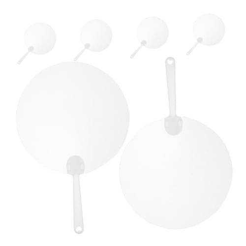 KOCKSHION 6 Stück Handheld Fächer PVC zum Malen Blanko DIY Fächer für Party Cosplay Deko Leicht Tragbar für Kreative Bastelprojekte KOCKSHION 6 Stück Handheld Fächer PVC zum Malen Blanko DIY Fächer für Party Cosplay Deko Leicht Tragbar für Kreative Bastelprojekte von KOCKSHION
