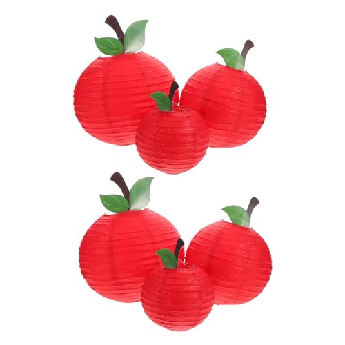 KOCKSHION 6 Stück Teiliges Rote Apfel Papierlaternen Hängende Dekorationen für Klassenzimmer Geburtstagsfeiern Obst Themenpartys Vielseitige Party Accessoires für Schulanfang und Kinderfeste KOCKSHION 6 Stück Teiliges Rote Apfel Papierlaternen Hängende Dekorationen für Klassenzimmer Geburtstagsfeiern Obst Themenpartys Vielseitige Party Accessoires für Schulanfang und Kinderfeste von KOCKSHION