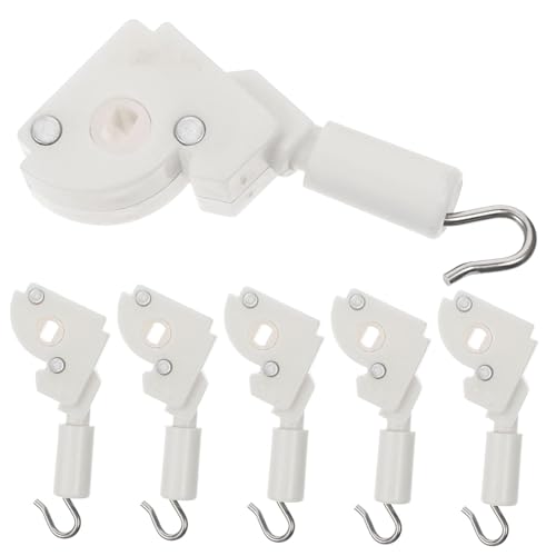 KOCKSHION 6 Stück Wand Drehmechanismus für Jalousien Einfache Installation Kompatibel mit Horizontalen Ersatzteile für Vorhänge Weiß für Verschiedene Designs Geeignet von KOCKSHION