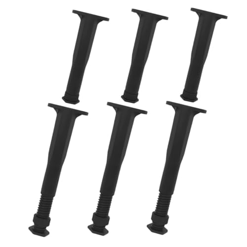 KOCKSHION 6pcs Verstellbare Kunststoffbettbettbeinbeine T -geformte Höhe Einstellbare Stütze Füße Möbel Beine Für Bettrahmensofa Tischstuhl Kommode von KOCKSHION