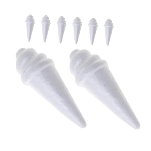 KOCKSHION 8 Stück Eismodell Creme Werkzeug Für Schulhandwerksprojekte Shop- -Requisite DIY Bastelwerkzeuge Malmaterialien Selber Machen Eisrequisiten Für DIY Simulationseis Weiß Schaum von KOCKSHION