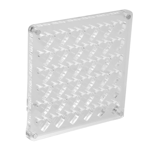 KOCKSHION Acryl Schmuck Aufbewahrungsbox mit Magnetverschluss Fächer für Nageldesign und Maniküre Transparenter Organizer für Schmuck und Kleinteile für Schreibtisch und Tisch Ordnung von KOCKSHION