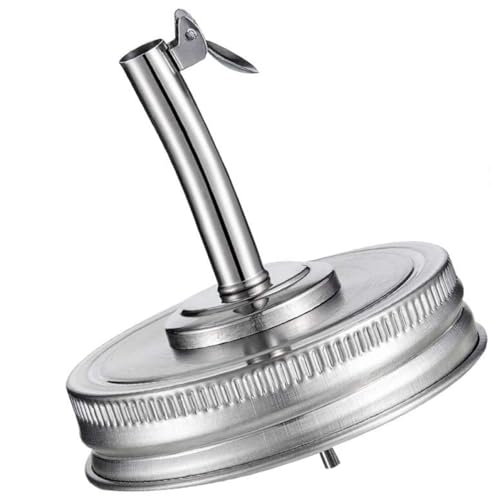 KOCKSHION Ausgießer für Einmachgläser mit Deckel Tropffrei Geeignet für Öl Essig Sirup Langlebig und Leicht zu Reinigen für Praktische Küchenanwendung von KOCKSHION