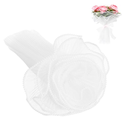 KOCKSHION Netzgewebe Geschenkpapier Für Blumen Faltig Gewellt Blumenverpackungsnetz Yards Blumenarrangement-netzmaterial Blumenstrauß-verpackungszubehör Flexibel Und Einfach Anzuwenden von KOCKSHION