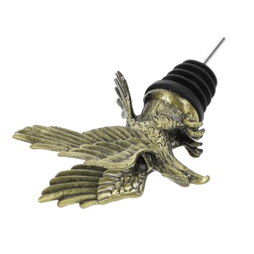 KOCKSHION Eagle Wine Pourer aus Eleganter Weinausgießer mit Tierkopf Design für Hochzeiten Partys und Feiern Antik Grüner Farbton von KOCKSHION