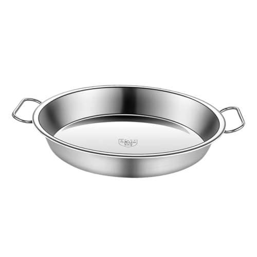 KOCKSHION Edelstahl Dampfgarer Platte mit Griff Robuster Glatter Steamed Rice Tray Vielseitig für Zuhause Restaurants und Nudelshops Langlebig Leicht zu Reinigen und Praktisch zum Dämpfen von KOCKSHION