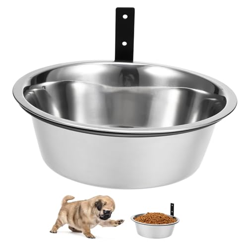 KOCKSHION Erhöhter Hundenapf aus Edelstahl Wandmontage Verschleißfest rutschfest Große Kapazität Leicht zu Reinigen Komfortables Füttern für Mittelgroße Hunde und Katzen KOCKSHION Erhöhter Hundenapf aus Edelstahl Wandmontage Verschleißfest rutschfest Große Kapazität Leicht zu Reinigen Komfortables Füttern für Mittelgroße Hunde und Katzen von KOCKSHION