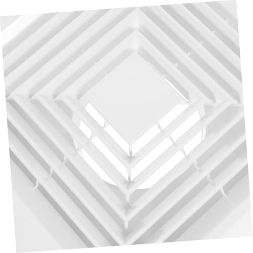 KOCKSHION Exhaust Fan Cover Quadratischer Lüftungsgitter mit Clip Kunststoff Abdeckung für Badezimmer Küche Einfache Montage Feuchtigkeitskontrolle Verbesserte Luftzirkulation von KOCKSHION