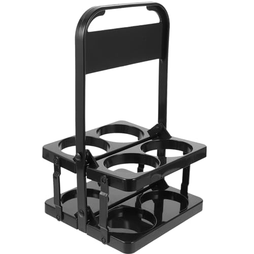 KOCKSHION Faltbarer Bierflaschenhalter Tragbarer Bierkorb für Tägliche Nutzung für Partys Ktv und Veranstaltungen Multifunktional und Schwarz von KOCKSHION