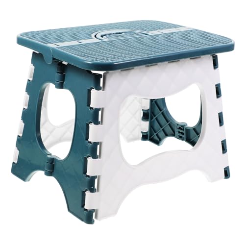 KOCKSHION Faltbarer Hocker Für Erwachsene Und Junge Mädchen Tragbarer Klappstuhl in Nordic Blau Für Angeln Camping Küche Und Garten Stabil Und Platzsparend Ergonomisches Design Für Innen Auß von KOCKSHION