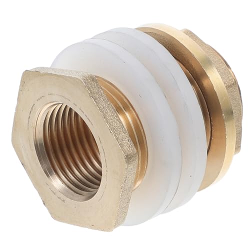 KOCKSHION Fitting für Gartenschlauch und Wassertank Messing Wasseranschluss für Regentonnen Aquarien und Pools Einfache Installation Langlebig Vielseitig Einsetzbar Gewinde KOCKSHION Fitting für Gartenschlauch und Wassertank Messing Wasseranschluss für Regentonnen Aquarien und Pools Einfache Installation Langlebig Vielseitig Einsetzbar Gewinde von KOCKSHION