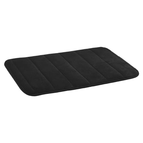KOCKSHION Fußmatte aus Memory Schaum Rutschfestes Badteppich mit Korallenvlies Waschbar und Weich für Badezimmer Eingang und Flur Stilvolles Vertikales Streifen Design von KOCKSHION