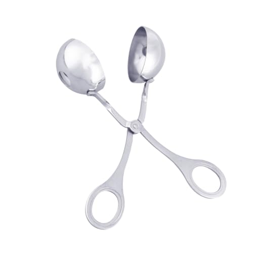 KOCKSHION Großer Edelstahl Fleischbällchenformer mit Antihaft Oberfläche Praktischer Fleischballer für Einfache Herstellung von Fleischbällchen Reis und Fischbällchen Vielseitig für Küche von KOCKSHION