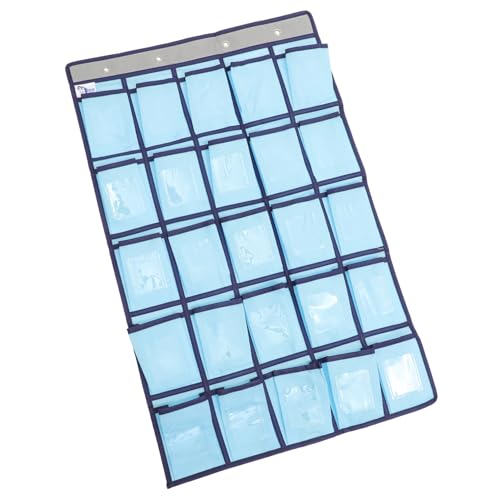 KOCKSHION Hängender Organizer für Handys Wandtasche mit Fächern Hellblau für Klassenzimmer Aufbewahrung von Mobiltelefonen Ladegeräten und Persönlichen Gegenständen Einfach zu Reinigen KOCKSHION Hängender Organizer für Handys Wandtasche mit Fächern Hellblau für Klassenzimmer Aufbewahrung von Mobiltelefonen Ladegeräten und Persönlichen Gegenständen Einfach zu Reinigen von KOCKSHION