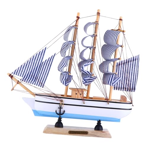 KOCKSHION Holz Segelschiff Modell Mediterranes Segelboot Dekoration Stabil für Wohnzimmer Büro Schlafzimmer Vintage Küstenstil Tischornament KOCKSHION Holz Segelschiff Modell Mediterranes Segelboot Dekoration Stabil für Wohnzimmer Büro Schlafzimmer Vintage Küstenstil Tischornament von KOCKSHION