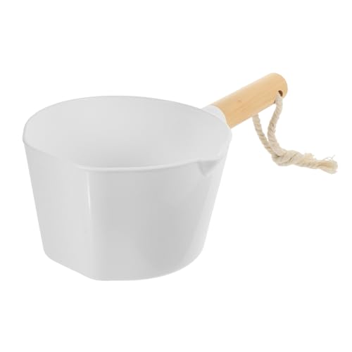 KOCKSHION Holz Wasserlöffel mit Langem Griff Wasserschöpfkelle für Bad Garten und Küche Vielseitig Einsetzbar für Familien und Restaurants von KOCKSHION