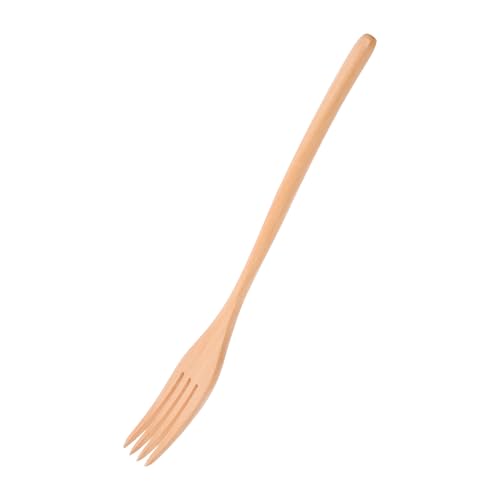KOCKSHION Holzsalatgabel mit Langem Griff Ergonomische Küchenutensilien für und Obst Leicht zu Reinigen Vielseitig Einsetzbar für Zuhause und Restaurants von KOCKSHION