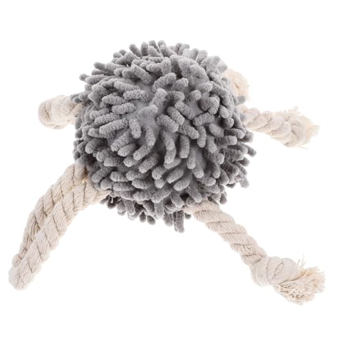 KOCKSHION Interaktives Hundespielzeug mit Quietscher Robustes Plüsch Zerrspielzeug für Welpen Strapazierfähiges Ziehseil für Kleine bis Große Hunde Fördert Training und Spielspaß von KOCKSHION