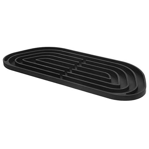 KOCKSHION Kühlschrank Tropfauffangmatte aus Silikon Wasserabweisendes Tablett für Kühlschrank Flexibles und Einfach Zuschneidbares Design Schwarz für Wasserspender Vermeidung von von KOCKSHION