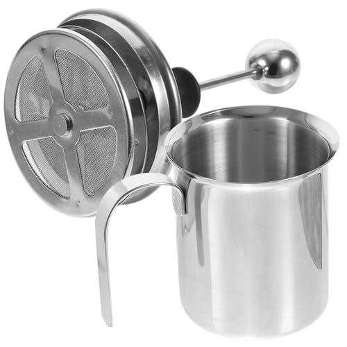 KOCKSHION Milchaufschäumer aus mit Doppel Mesh Handbetriebener Milchschäumer für Cappuccino Latte und Verschiedene Milchsorten Spülmaschinenfest für Kaffeeliebhaber KOCKSHION Milchaufschäumer aus mit Doppel Mesh Handbetriebener Milchschäumer für Cappuccino Latte und Verschiedene Milchsorten Spülmaschinenfest für Kaffeeliebhaber von KOCKSHION