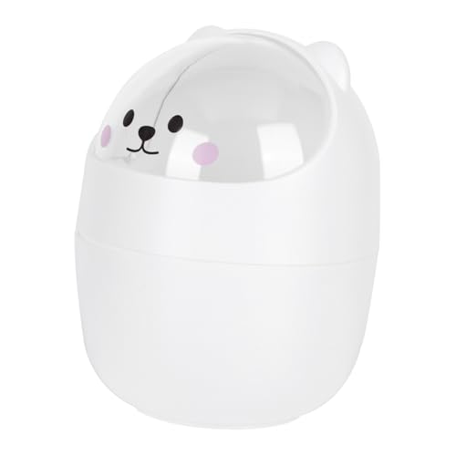 KOCKSHION Mini Desktop Mülleimer mit Klappdeckel Niedlicher Tierabfalleimer aus Kunststoff Kompakter Tischmülleimer für Büro Kinderzimmer Badezimmer und Schreibtisch Geruchsneutral und KOCKSHION Mini Desktop Mülleimer mit Klappdeckel Niedlicher Tierabfalleimer aus Kunststoff Kompakter Tischmülleimer für Büro Kinderzimmer Badezimmer und Schreibtisch Geruchsneutral und von KOCKSHION