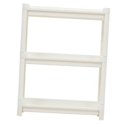 KOCKSHION Multifunktionales Mehrschichtiges Kunststoff Regal mit Erhöhter Standfläche Platzsparend für Badezimmer Wohnzimmer und Küche Stabiler Eckablage Organizer zur Aufbewahrung von von KOCKSHION