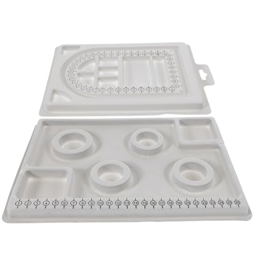 KOCKSHION Perlen-Organizer-tablett Perlenbrett Schmuck-perlenbrett Halsketten-designbrett Schmuck-messbrett von KOCKSHION