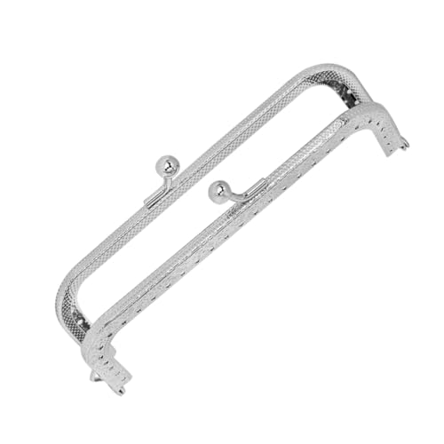 KOCKSHION Quadratischer Metall Geldbörsenrahmen Silber Geprägt Bruchfester Kussverschluss Robustes Zubehör für Taschenherstellung und DIY Geldbörsen Einfach zu Montieren Leicht und KOCKSHION Quadratischer Metall Geldbörsenrahmen Silber Geprägt Bruchfester Kussverschluss Robustes Zubehör für Taschenherstellung und DIY Geldbörsen Einfach zu Montieren Leicht und von KOCKSHION
