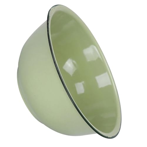 KOCKSHION Retro Emaille Schüssel Vintage Geschirr Für Salate Mixen Und Servieren Robuste Tiefe Emailleschüssel Für Haushalt Und Küche Grün KOCKSHION Retro Emaille Schüssel Vintage Geschirr Für Salate Mixen Und Servieren Robuste Tiefe Emailleschüssel Für Haushalt Und Küche Grün von KOCKSHION