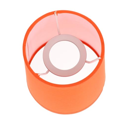 KOCKSHION Stilvoller Lampenschirm Orange Langlebiger Haushalts Lampenabdeckung Weichlicht Schlafzimmer Deckenleuchte Kronleuchter Lichtschutz Robust und Einfach Elegant von KOCKSHION