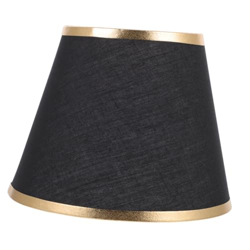 KOCKSHION Stoff Lampenschirm mit Clip Dekorative Pendelleuchte Abdeckung Moderner Lampenschirm für Kronleuchter Schwarz Goldenes Hohlmuster Geeignet für Wohn und Arbeitszimmer KOCKSHION Stoff Lampenschirm mit Clip Dekorative Pendelleuchte Abdeckung Moderner Lampenschirm für Kronleuchter Schwarz Goldenes Hohlmuster Geeignet für Wohn und Arbeitszimmer von KOCKSHION
