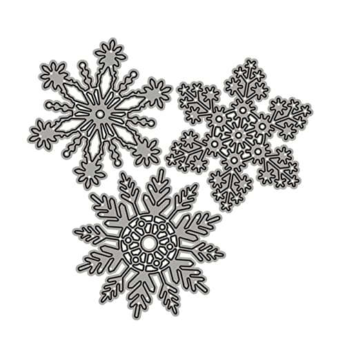 KOCKSHION Teiliges Weihnachts Stanzformen Schneeflocken Schneideformen Präge Schablonen Metall Silber für Bastelprojekte und Kartenherstellung KOCKSHION Teiliges Weihnachts Stanzformen Schneeflocken Schneideformen Präge Schablonen Metall Silber für Bastelprojekte und Kartenherstellung von KOCKSHION