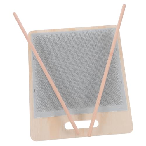 KOCKSHION Wollmischbrett Aus Holz Für -handarbeiten Multifunktionales Werkzeug Zum Mischen Von Wollfasern Für Stricken Weben Und Filzspielzeug Inklusive Holzstäben KOCKSHION Wollmischbrett Aus Holz Für -handarbeiten Multifunktionales Werkzeug Zum Mischen Von Wollfasern Für Stricken Weben Und Filzspielzeug Inklusive Holzstäben von KOCKSHION