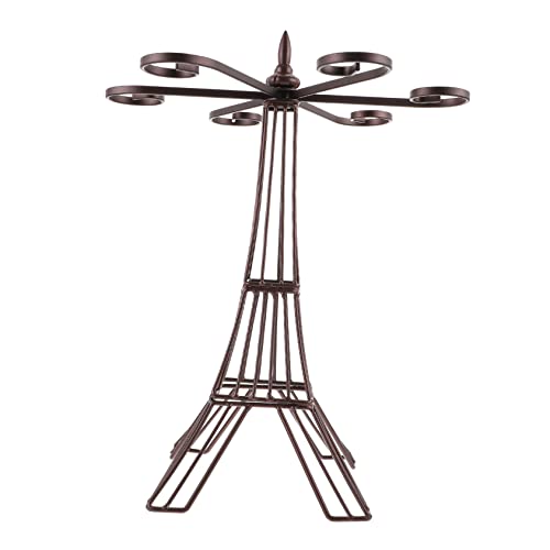 KOCKSHION Vintage Weinglas Rack Kreativer Hängender Glashalter Eiffelturm Design Retro Weinglashalter Für Weinliebhaber Robust Und Funktional Für Innendekoration von KOCKSHION